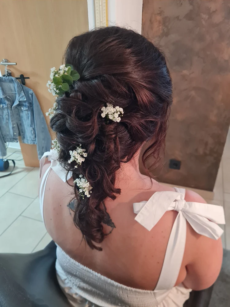 Schlichte Hochsteckfrisur